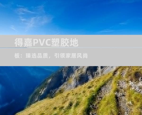 得嘉PVC塑胶地板：臻选品质，引领家居风尚