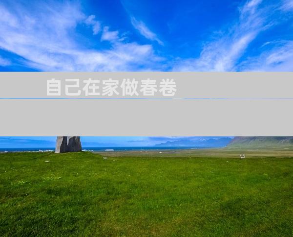 自己在家做春卷