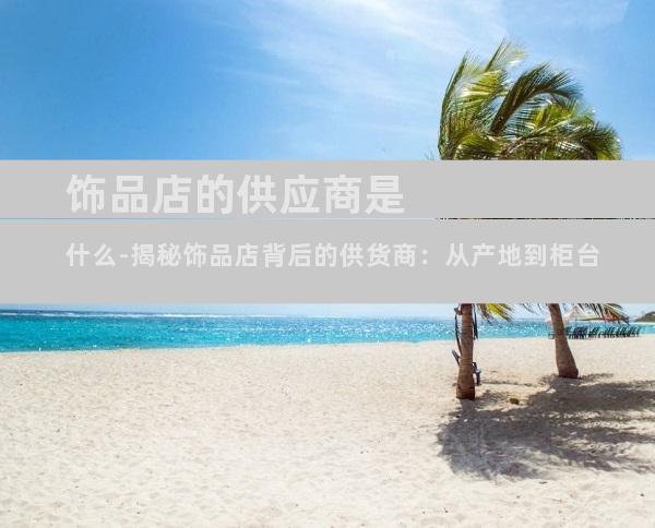 饰品店的供应商是什么-揭秘饰品店背后的供货商：从产地到柜台
